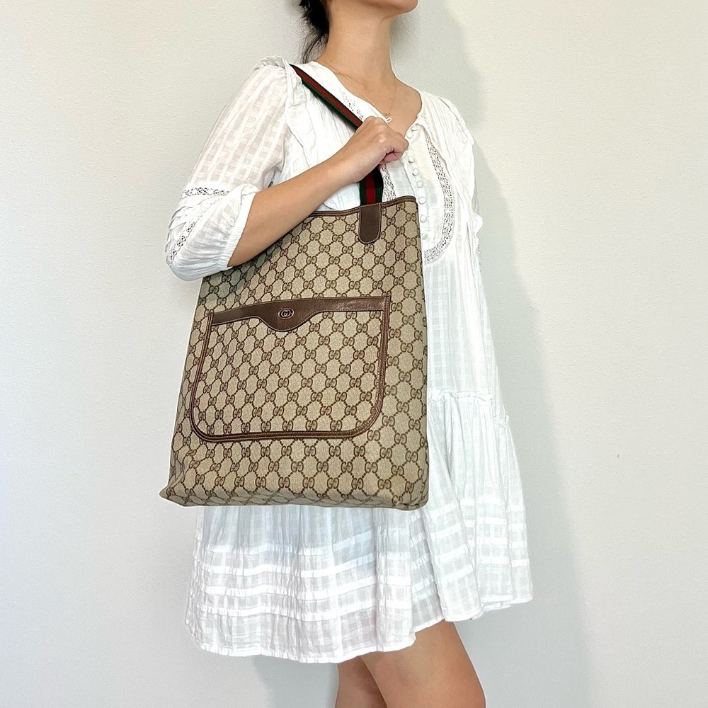 🍓GUCCI GG PVC Sherryline Shoulder Bag - Picture 16 of 16